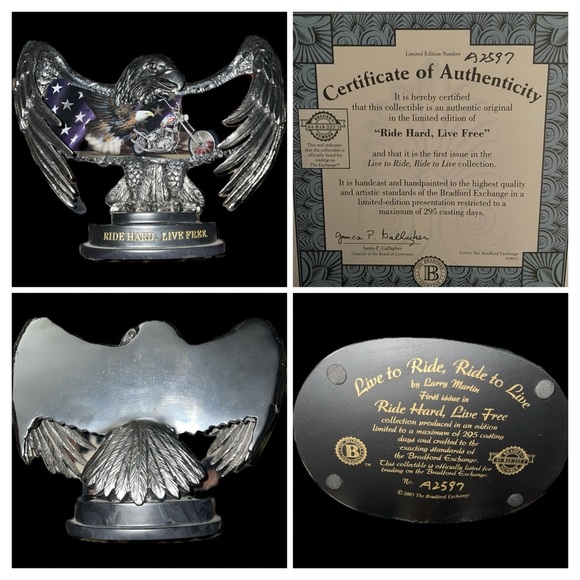 Bradford Exchange Lot Of 2 Limited Edition Decorative Collectibles A2597 & G9273 - Picture 10 of 10